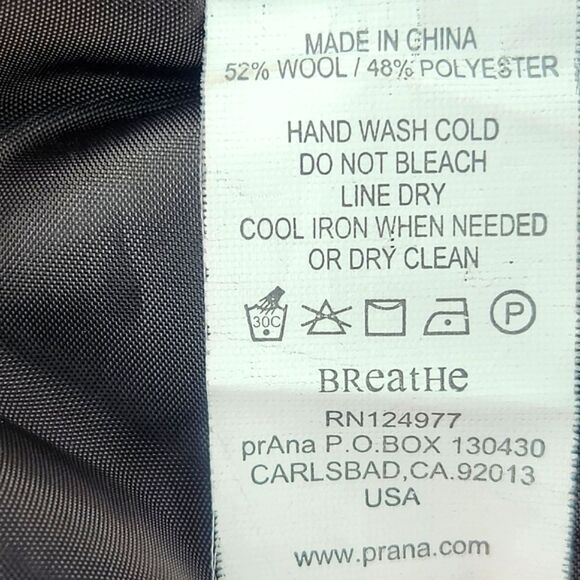 Prana Nicky Wool Blend Side Button True Wrap Skirt Size 10 Espresso Brown Tweed - Picture 8 of 8